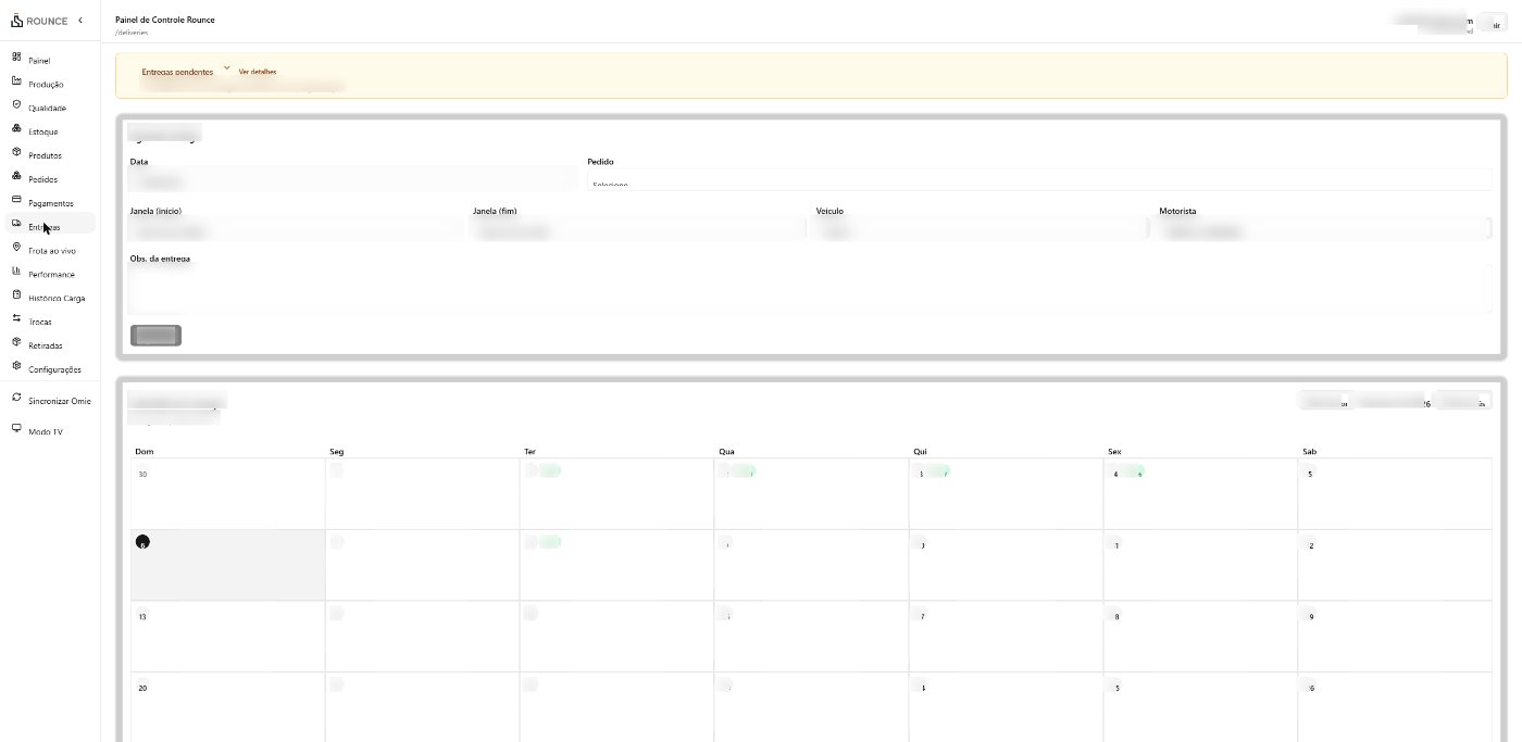 Delivery scheduling with vehicle and driver (data blurred)